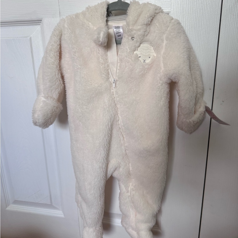 Carter's Soft Cream Fleece Bunting 3/6
